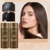 Polvo De Fibra Capilar Marrón Cubre Raíz De Cabello Calvicie