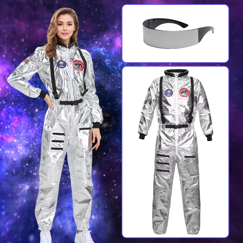 Raveparty Astronaut Costume, Space Costume for Children, Adults, Carnival Costume