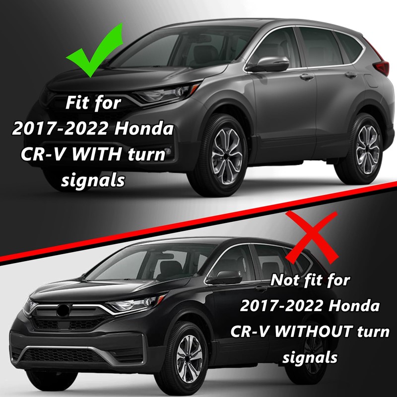 Left Driver Side Door Mirror Assembly Replace for 2017-2022 Honda