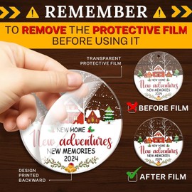 New Home Gifts for Men, Women - Christmas Ornaments 2024, New Home Gift Ideas, Housewarming Gifts for New House, Home Decorate Gifts for Couples - Christmas Tree Decoration Acrylic Ornaments