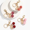 Fuqimanman2020 Glitter Cherry Keychain For Women Charms Cherry Keychain Charms