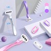 DreamGenius Razors for Women Include 1 Non-Slip Metal Handles and