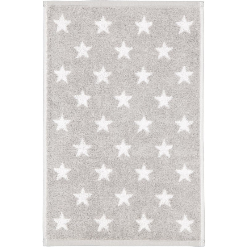 Cawö Handtücher New Stars Sterne klein 6261 Platin/weiß - 76