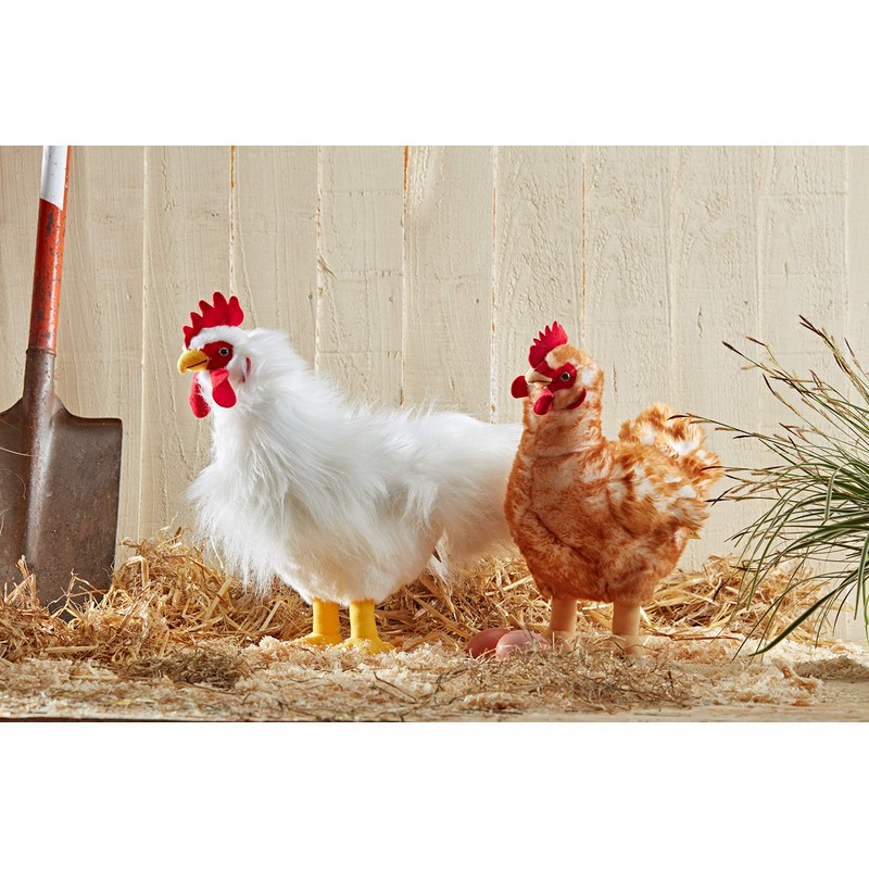 Living Nature Soft Toy - Large Cockerel Chicken (35cm)
