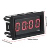 LED Electronic Digital Luminous Car Watch Clock Accessory Decoration (Red)