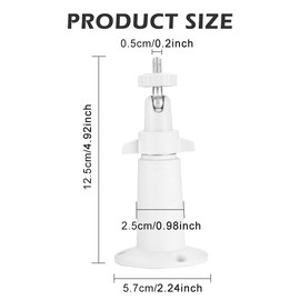 2 Pack Camera Bracket Adjustable Security Metal Wall Mount Compatible with Arlo Ultra, Pro, Pro 2 & Other Compatible Models(White)