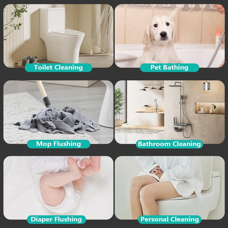 BARROCK 2 Pack Bidet Sprayer Head Only, Stainless Steel Handheld