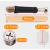 100-Pack 3-in-1 Furniture Connector Kit,Zinc Alloy Cam Lock with Nylon