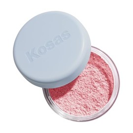 Kosas Polvos Sueltos Cloud Set: Polvos Translúcidos Fijadores Y Difuminadores Sin Talco En Color Caramelo Translúcido() Rosa ultra transparente