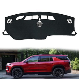 Dash Cover Compatible with Chevy Traverse 2018-2023（Fit Not 2024 2025&right-hand drive )Dashboard Cover Mat Non-Slip Pad Carpet Sunshield Protector, with HUD Accessories Custom Fit for Chevy Traverse