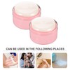 NOLITOY 2pcs After-Bath Empty Puff Box, Body Powder Container Puff