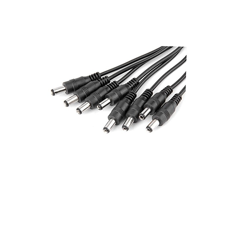exgoofit 2-Pack DC 1 Female to 8 Male Output Power