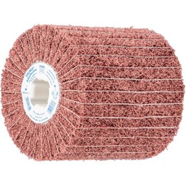 PFERD 44641106 Polinox Sanding Roller PNZ | 100 x 100 mm, Keyway 19 mm, Corundum A60, Coarser Grinding Pattern, Sanding Rollers