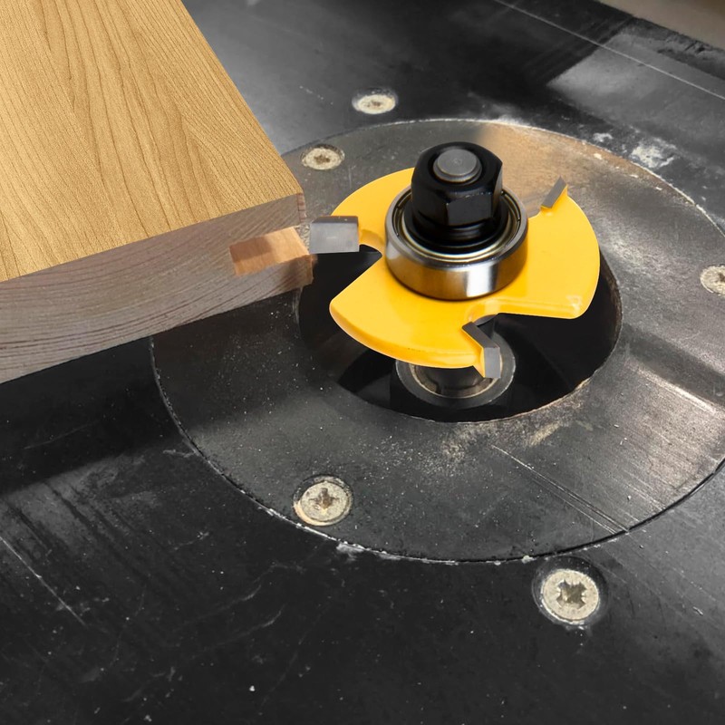 Tongue and Groove Router Bit Set 1/4 Inch Shank, UTRUSTTO
