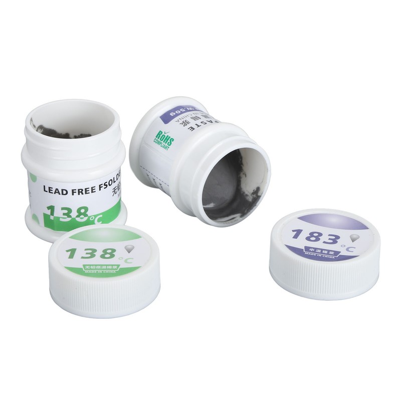 Electronic Chip Solder Paste 50gx2 138℃ and 183℃ Multifunctional Soldering