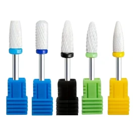 Kit 5 Puntas Ceramica Pulido De Uñas Acrilico Cuticula Callo Mix 2