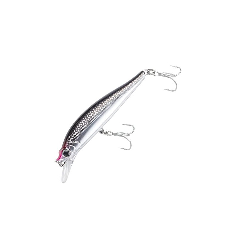 Alpha Tackle Crazy Dizzy Minnow 90HS #06 Metallic Silver Lure