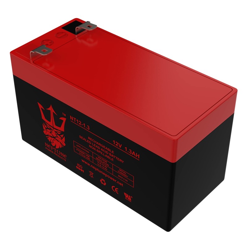 Neptune 12V 1.3Ah NT-1213 Rechargeable SLA Sealed Lead Acid Battery