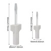yueton 2PCS Sewing Machine Screwdriver White Sewing Machine Needle Plate