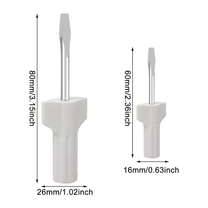 yueton 2PCS Sewing Machine Screwdriver White Sewing Machine Needle Plate