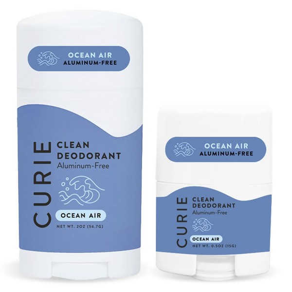 Curie Natural Deodorant Aluminum Free - Ocean Air Stick &