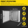 24x24x8 Electrical Enclosure, NEMA 4 Outdoor Enclosure, IP66 Waterproof &