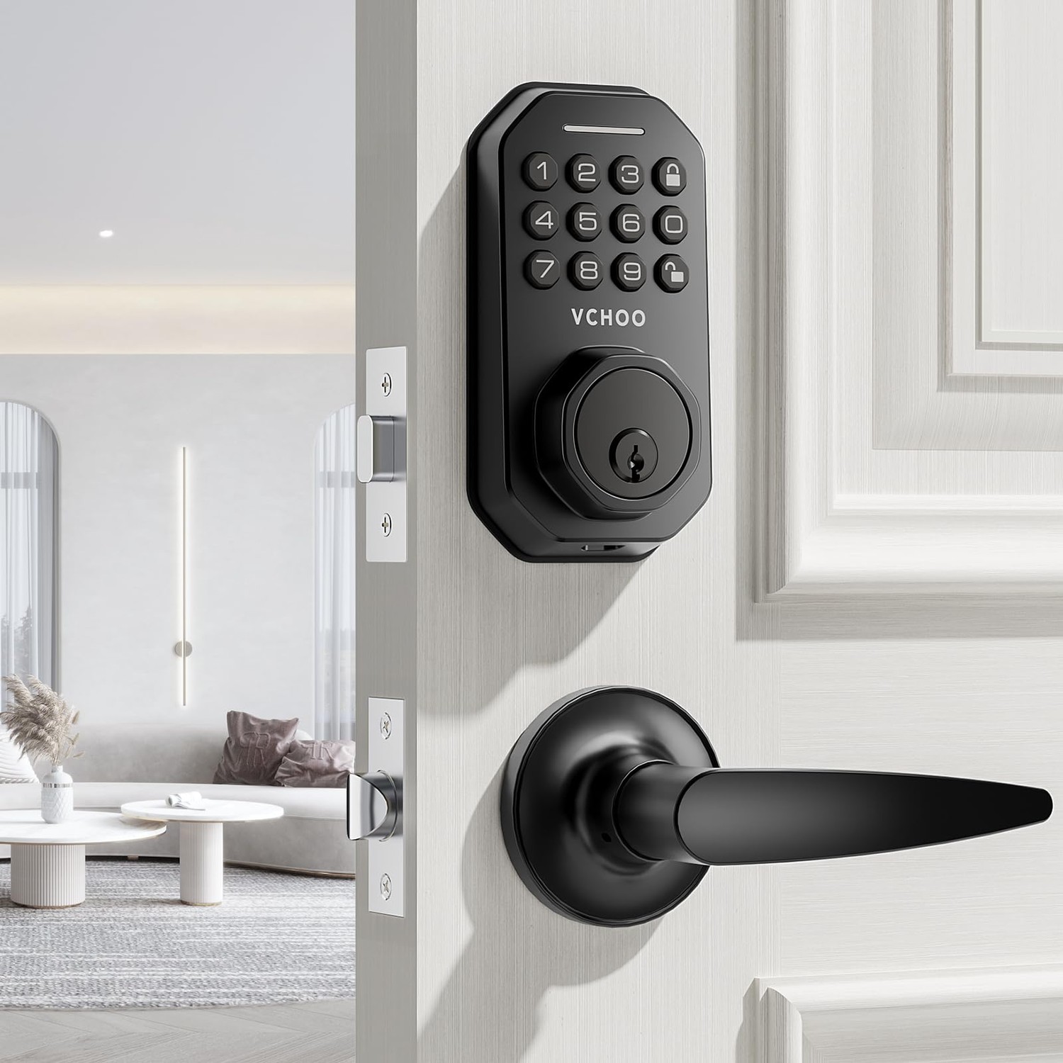 Smart Fingerprint Door Lock – Keyless Entry Deadbolt With 5-in-1 Unlock | App Control, Auto Lock | Easy DIY Installation