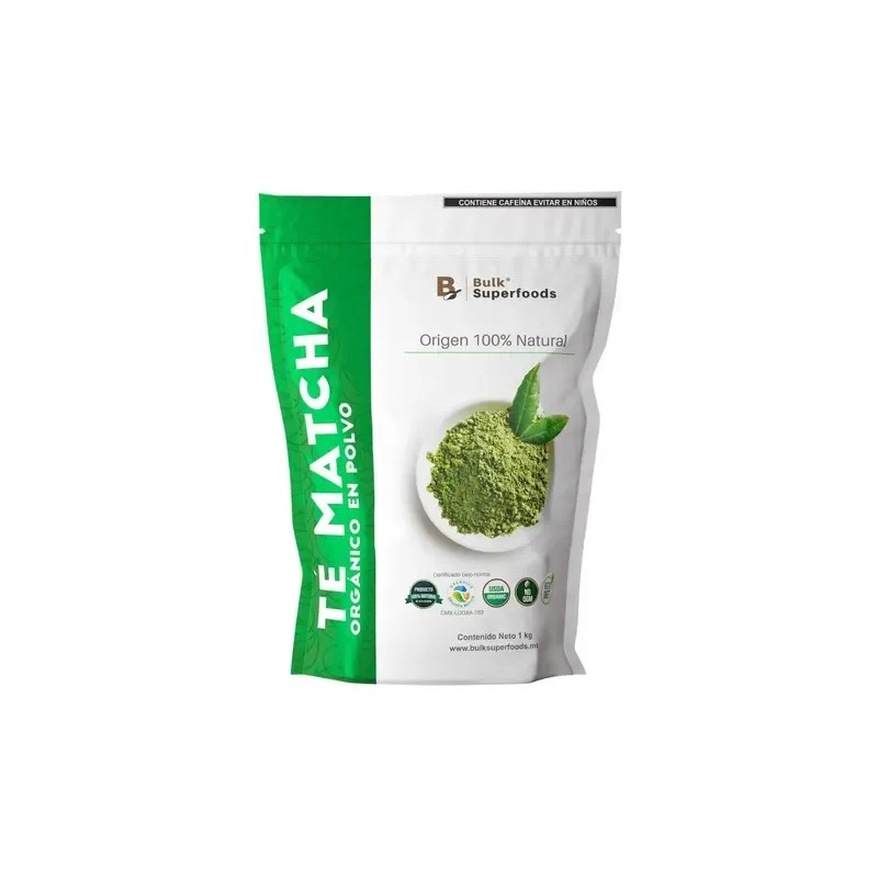 Té Matcha En Polvo Premium Aa 1kg Marca Bulk Superfoods