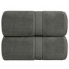 Oakias Premium Quality Grey Bath Sheets – 2 Pack –