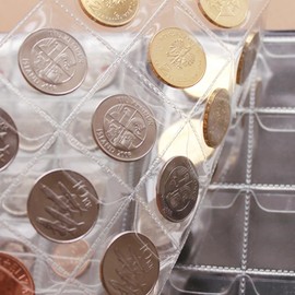 SIXRUN Coin Collection Book Coin Album Sammeln Sie Buch mit 250 Taschen 10 Seiten für Münzen -Token -Medaillen Abzeichenhüte (Black)