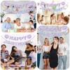 Grevosea Mermaid Birthday Banner, Blue Happy Birthday Banner Birthday Sign