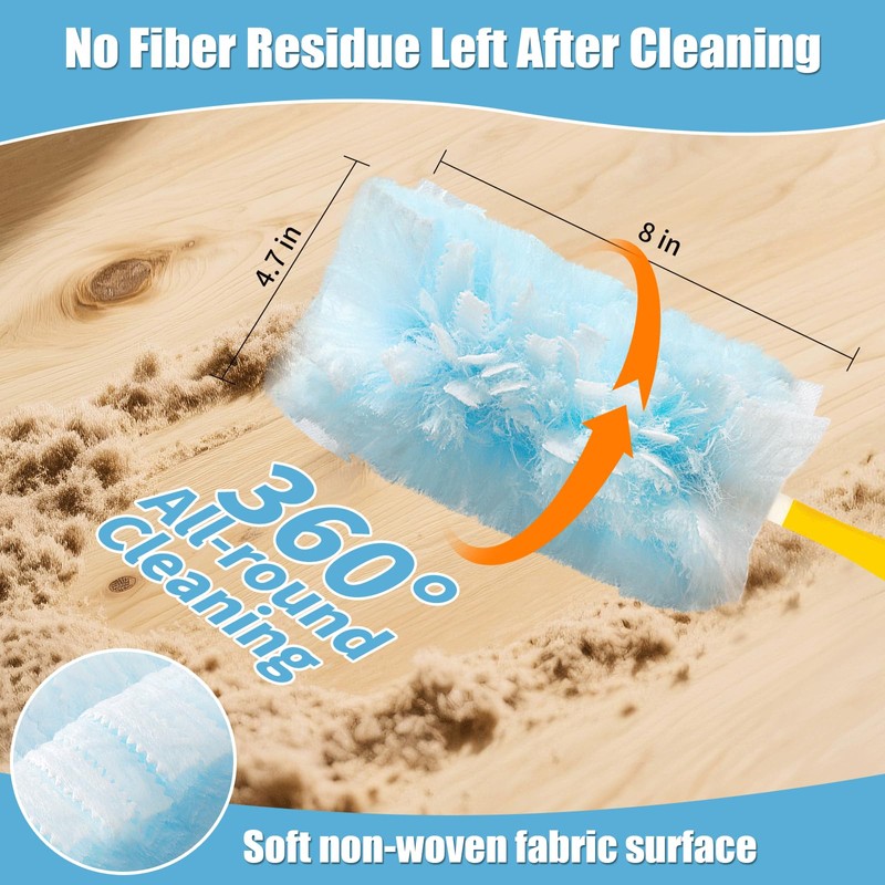 Senowi 40 Count 360° Heavy Duty Duster Refills Compatible with