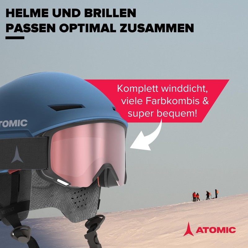 ATOMIC Revent Ski Helmet in White, Size M, Unisex for