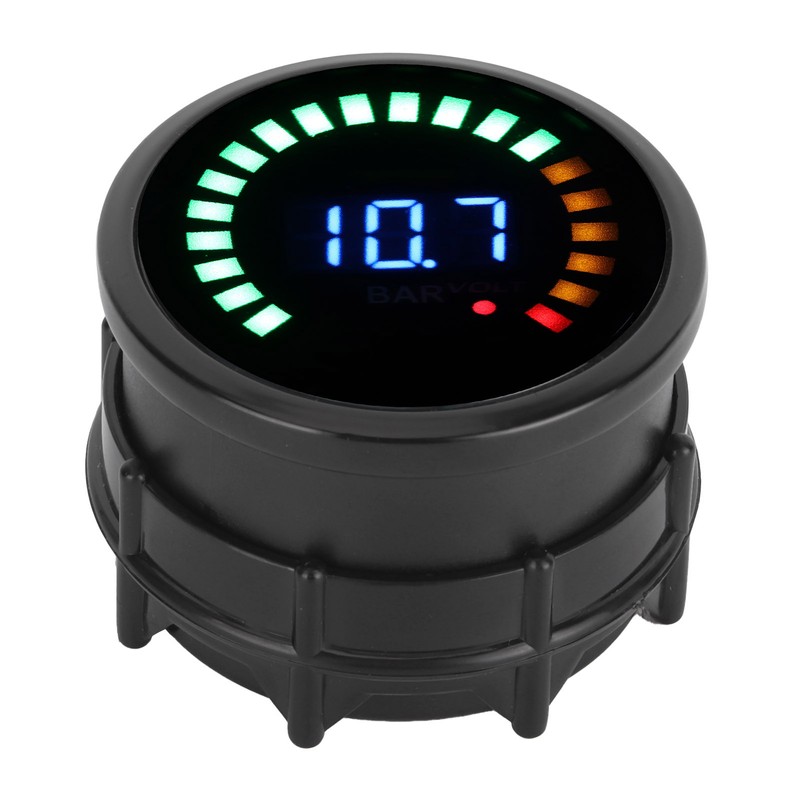 2in Car Voltmeter with LED Digital Display Vacuum Pressure Gauge
