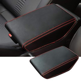 CDEFG Compatible with VW Polo AW MK6 Taigo 2018-2024 2025 Centre Armrest Armrest Lid Cover Scratch Protection Centre Console Faux Leather Armrest Box Cover Car Polo AWW Accessories