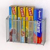 Simple Houseware Over Cabinet Door Organizer, 12.5"Wx3.75"Dx18"H, Mesh Silver