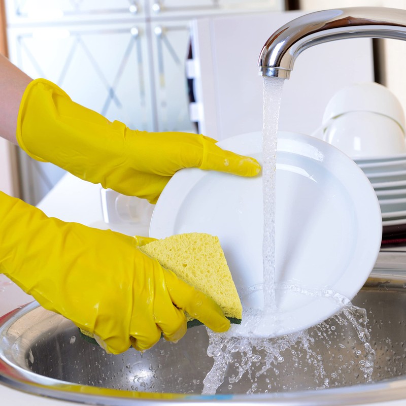Pine-Sol Heavy Duty Scrub Sponges for Cleaning | Dual-Sided Dishwashing