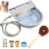 Automatic Animal Drinking Water Bowl with Drain Hole, Float Valve,