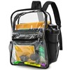 Grzhiyi Water Resistant Transparent Backpack,Clear Bag Backpacks PVC, Boys, Girls,