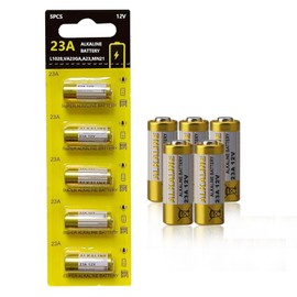 23A 12 Volt Battery, 12V Battery for Remote, Alkaline 5 Pack, for Remote Control,doorbell,Alarm Clock,car Key,igniter