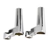 HDBUBALUS Chrome Front Turn Signal Mounts Relocation Kit Fit for