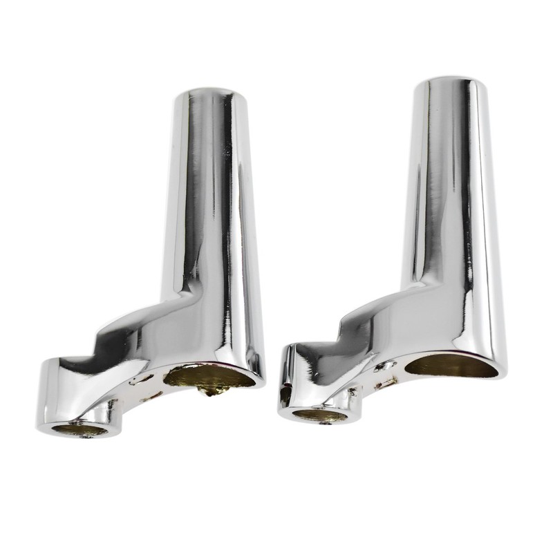 HDBUBALUS Chrome Front Turn Signal Mounts Relocation Kit Fit for