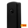 TSS Black UPVC Door Handle Pair Set, 92mm PZ (Centres),