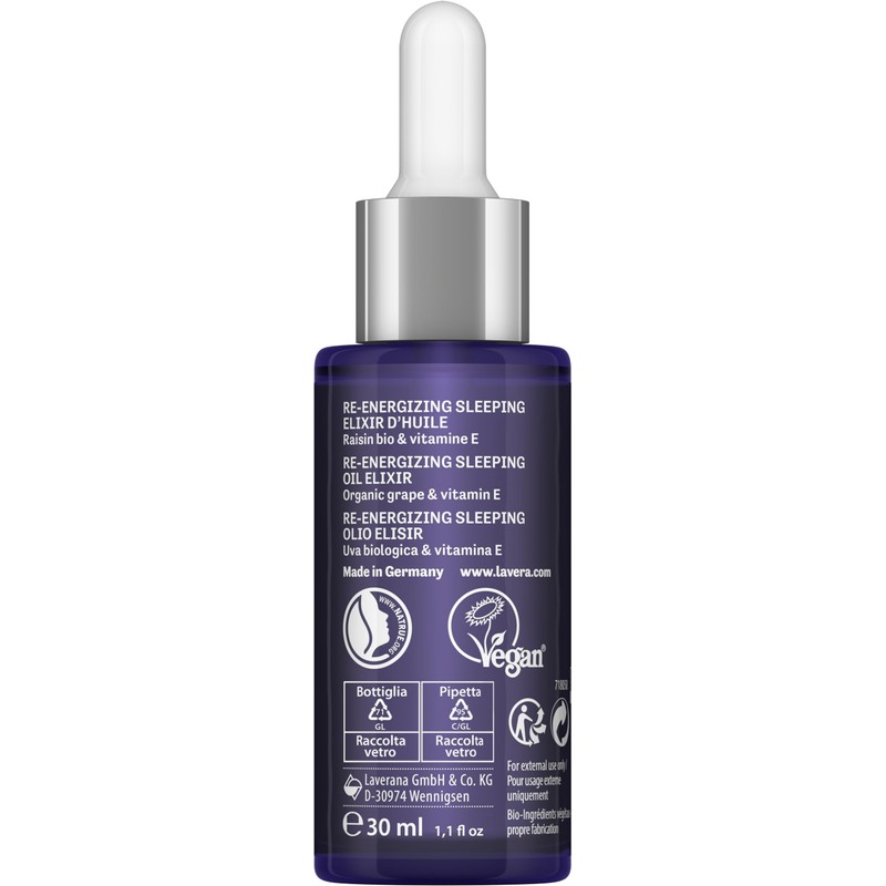 lavera Re-Energizing Sleeping Oil Elixir - natural cell renewal -