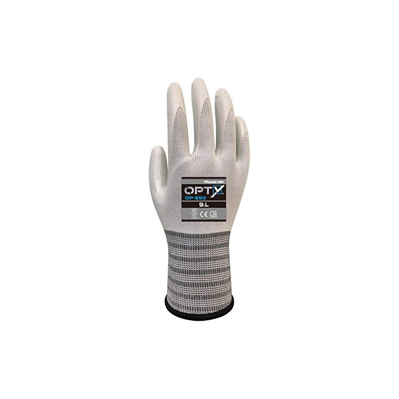 Wonder Grip OP-650 Opty Work Gloves with Nitrile Coating, Nitrile