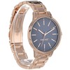 NINE WEST Women's Crystal Accented Bracelet Watch, Rose Gold/Navy, NW/2098NVRG