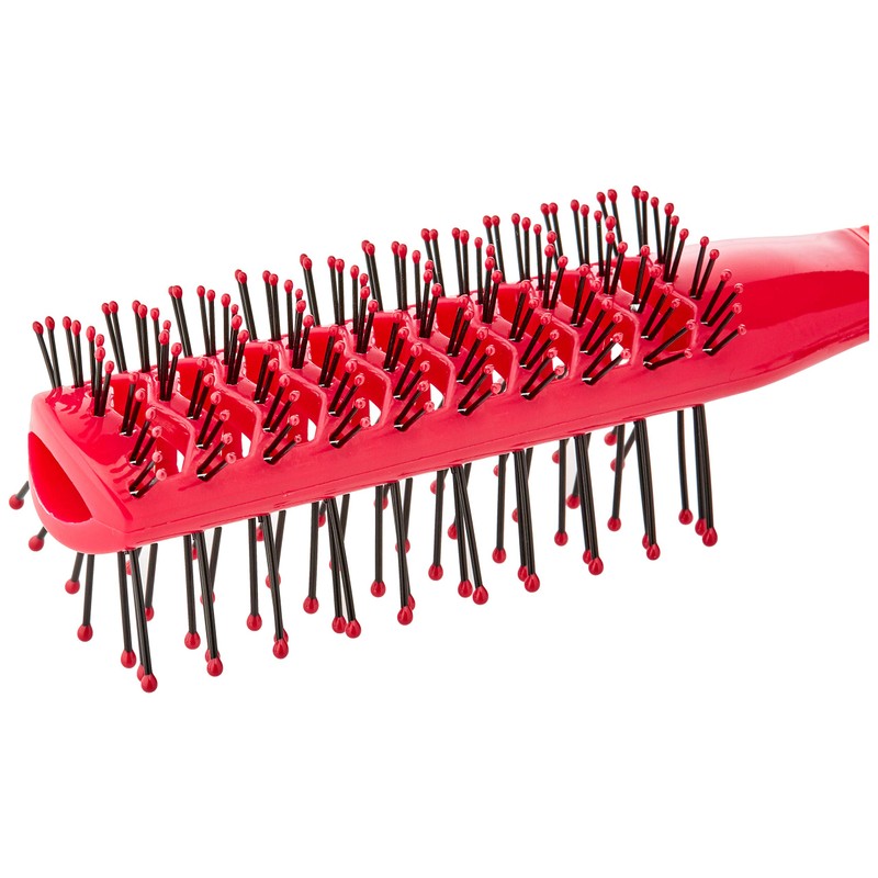 Comair 3020645 Tunnel Valve Brush Double-Sided Ruby Red