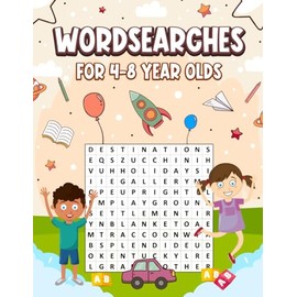 Wordseach book for 4-8 year olds | fun word puzzles | with solution | 8.5 x 11 inch size: Look and find word game