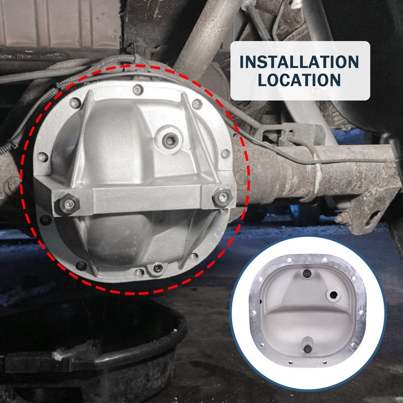 RALBDX 8.8 Differential Cover Rear End Girdle System Compatible with
