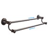 WOLIBEER Bronze Double Towel Bar, Adjustable 14.96 to 26.57 inches